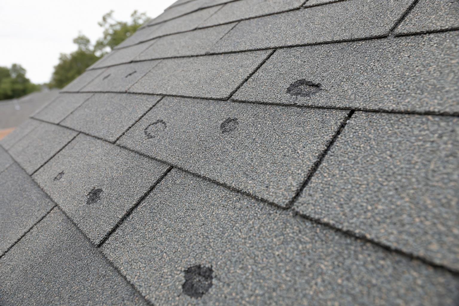roof hail damage repair on a Duncanville home after a severe hailstorm